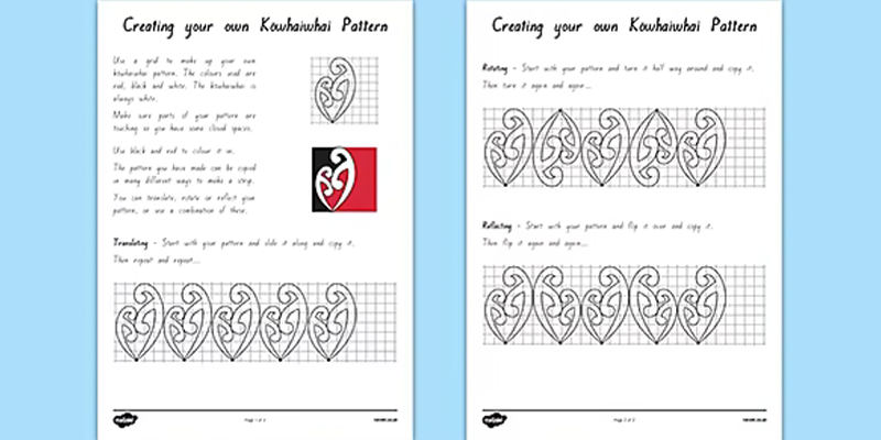 How to Draw Kōwhaiwhai Patterns ↗