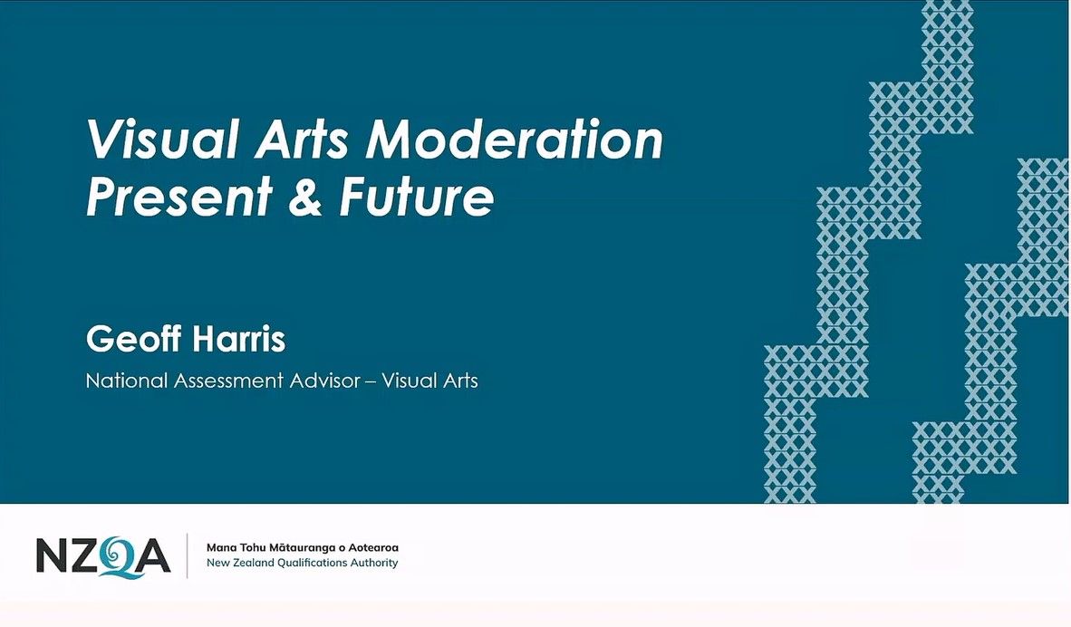 2023 Conference Presentation: Geoff Harris – NZQA Insights from Visual Arts moderation