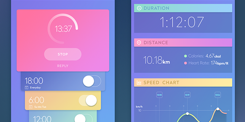 Fitness Apps Design Collection ↗