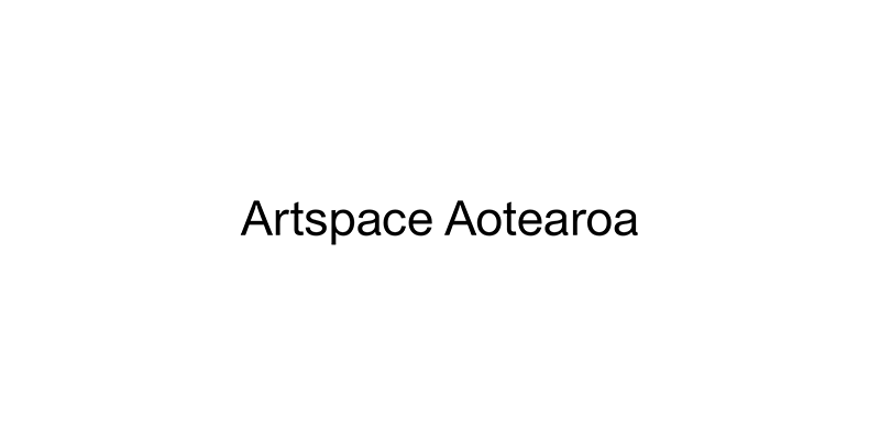 Artspace Aotearoa Website ↗