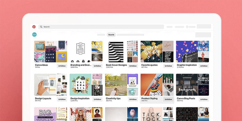 Pinterest: Design Boards List↗