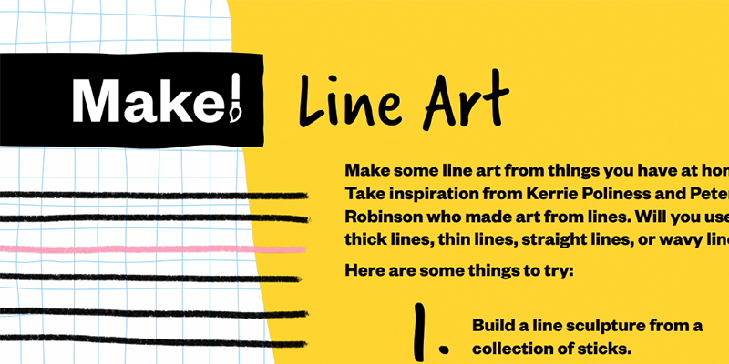 Sculpture Activity: Make Line Art↗