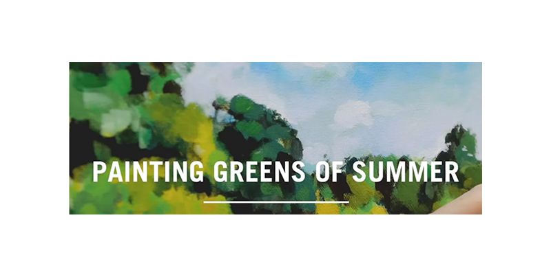 How to Paint Green Summer Trees P1