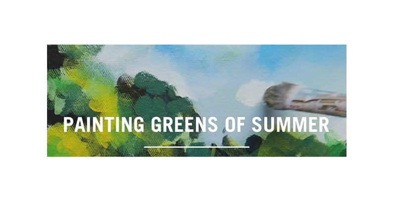 How to Paint Green Summer Trees P2